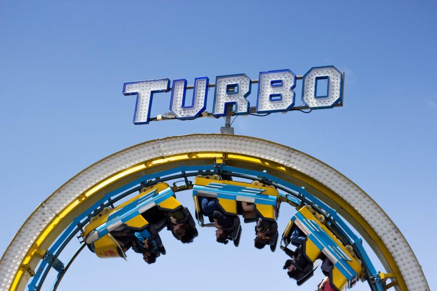 A rollercoaster called 'Turbo'.