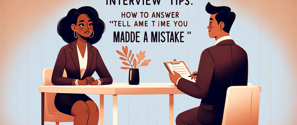 Cover image for Interview Tips: “Tell Me About a Time You Made a Mistake” in an Interview